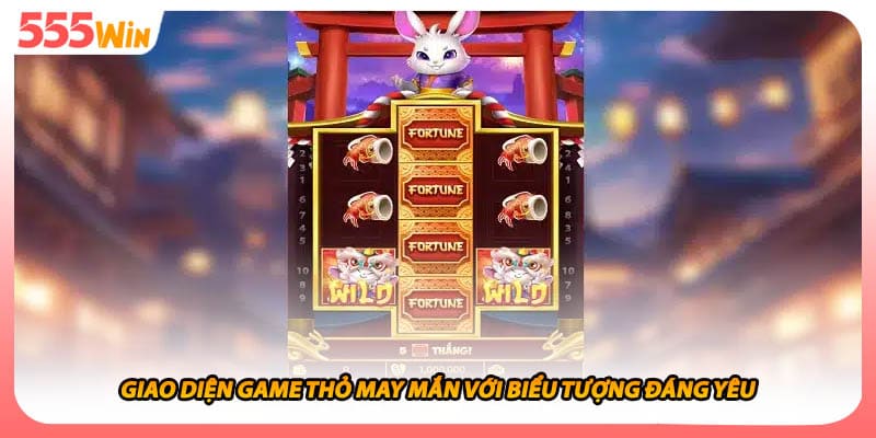 Thỏ May Mắn - Nổ Hũ Jackpot Siêu Hấp Dẫn Chỉ Có Tại Sảnh 1 Giao diện game thỏ may mắn với biểu tượng đáng yêu